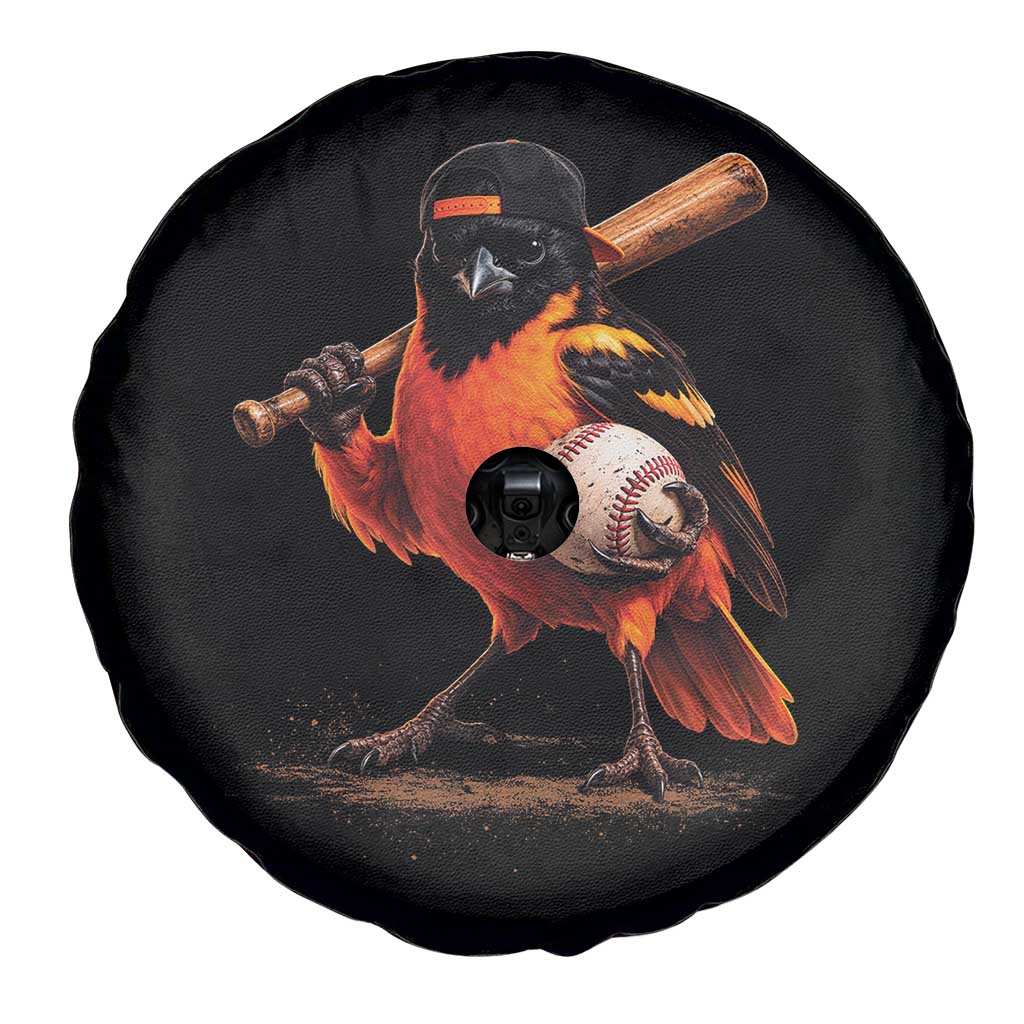Oriole Baseball Player Spare Tire Cover Retro Funny Bird Mascot Baseball Fans TS10 Print Your Wear