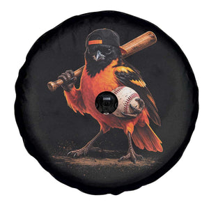 Oriole Baseball Player Spare Tire Cover Retro Funny Bird Mascot Baseball Fans TS10 Print Your Wear