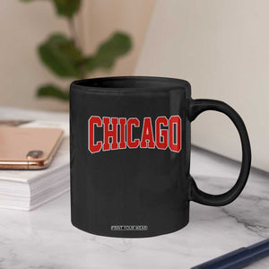 Retro Chicago Coffee Mug Vintage Chicago Throwback Athletic Sports Style 80s 90s TS10 Print Your Wear