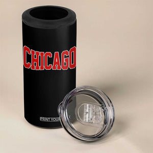 Retro Chicago 4 in 1 Can Cooler Tumbler Vintage Chicago Throwback Athletic Sports Style 80s 90s TS10 Print Your Wear