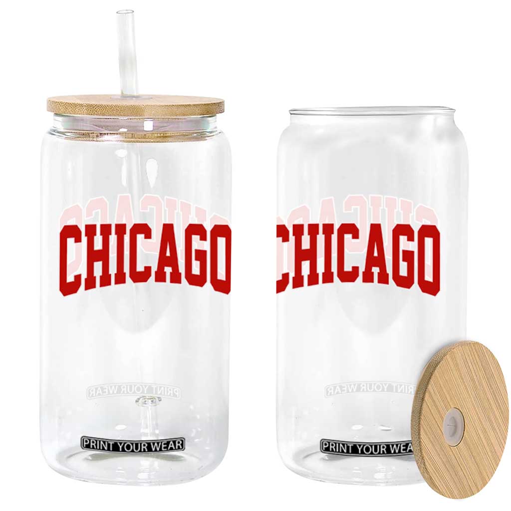 Retro Chicago Glass Can Vintage Chicago Throwback Athletic Sports Style 80s 90s TS10 Print Your Wear