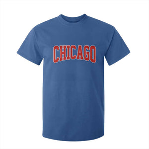 Retro Chicago T Shirt For Kid Vintage Chicago Throwback Athletic Sports Style 80s 90s TS10 Royal Blue Print Your Wear