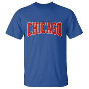Retro Chicago T Shirt Vintage Chicago Throwback Athletic Sports Style 80s 90s TS10 Royal Blue Print Your Wear