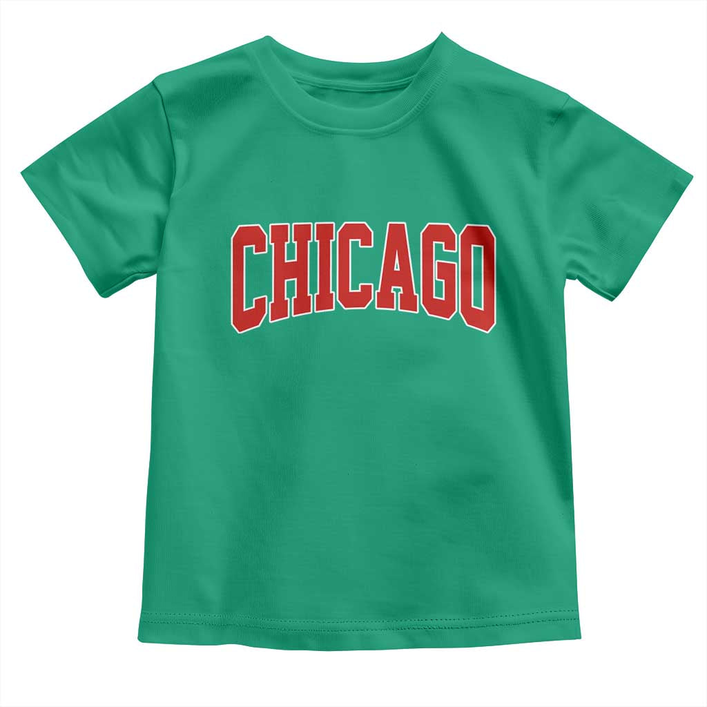 Retro Chicago Toddler T Shirt Vintage Chicago Throwback Athletic Sports Style 80s 90s TS10 Irish Green Print Your Wear