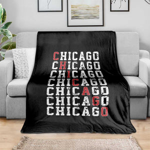 Vintage Chicago Throw Blanket Retro Distressed Classic Chicago TS10 Print Your Wear