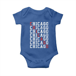 Vintage Chicago Baby Onesie Retro Distressed Classic Chicago TS10 Royal Blue Print Your Wear