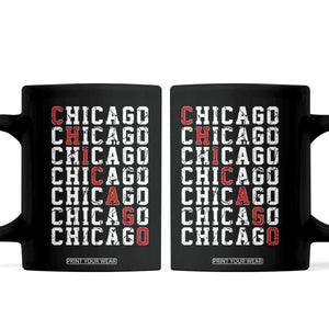 Vintage Chicago Coffee Mug Retro Distressed Classic Chicago TS10 Black Print Your Wear