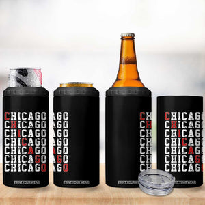 Vintage Chicago 4 in 1 Can Cooler Tumbler Retro Distressed Classic Chicago TS10 Print Your Wear