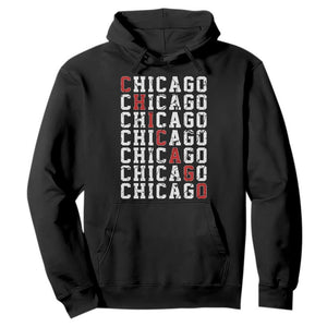 Vintage Chicago Hoodie Retro Distressed Classic Chicago TS10 Black Print Your Wear