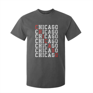 Vintage Chicago T Shirt For Kid Retro Distressed Classic Chicago TS10 Dark Heather Print Your Wear