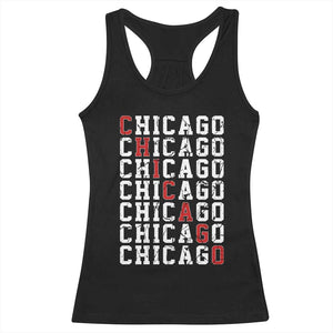 Vintage Chicago Racerback Tank Top Retro Distressed Classic Chicago TS10 Black Print Your Wear
