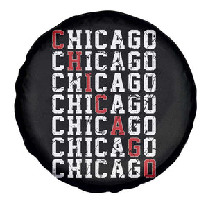 Vintage Chicago Spare Tire Cover Retro Distressed Classic Chicago TS10 Print Your Wear