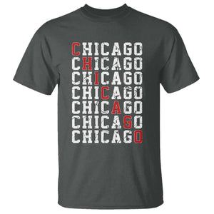 Vintage Chicago T Shirt Retro Distressed Classic Chicago TS10 Dark Heather Print Your Wear