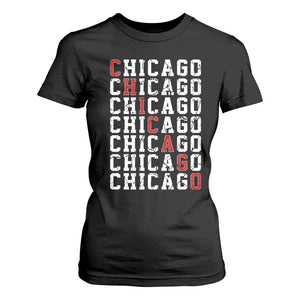 Vintage Chicago T Shirt For Women Retro Distressed Classic Chicago TS10 Black Print Your Wear
