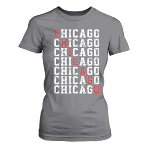 Vintage Chicago T Shirt For Women Retro Distressed Classic Chicago TS10 Charcoal Print Your Wear
