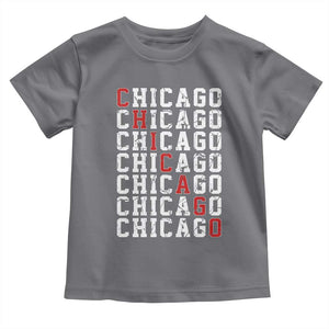 Vintage Chicago Toddler T Shirt Retro Distressed Classic Chicago TS10 Charcoal Print Your Wear