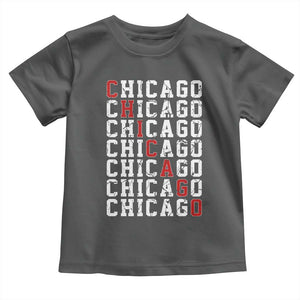 Vintage Chicago Toddler T Shirt Retro Distressed Classic Chicago TS10 Dark Heather Print Your Wear