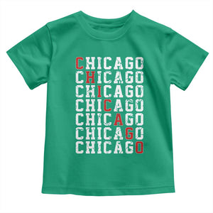 Vintage Chicago Toddler T Shirt Retro Distressed Classic Chicago TS10 Irish Green Print Your Wear