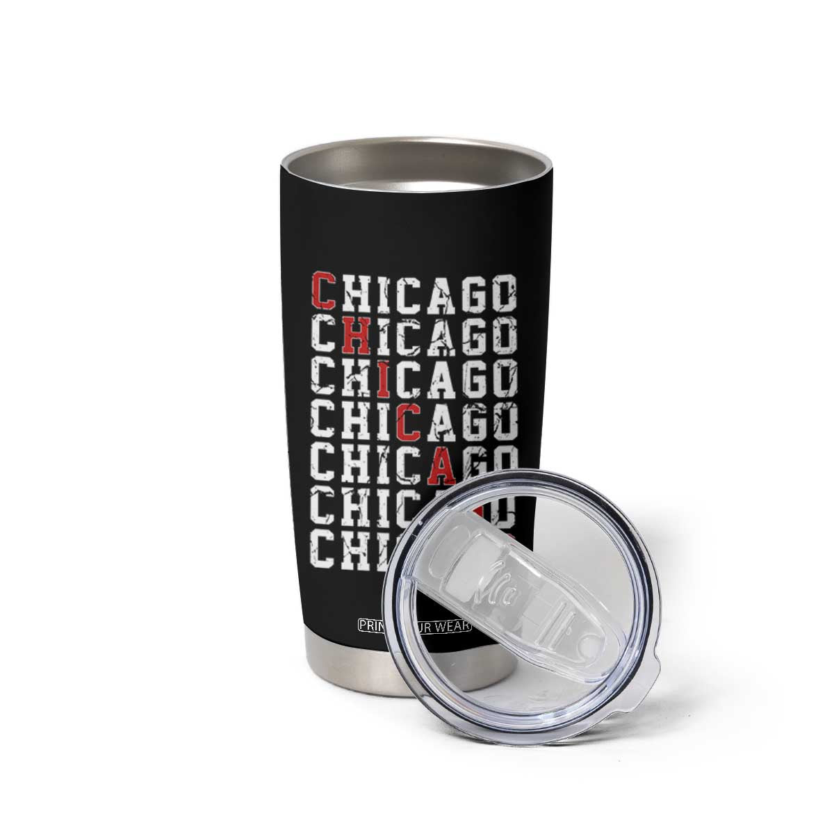Vintage Chicago Tumbler Cup Retro Distressed Classic Chicago TS10 Print Your Wear