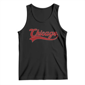 Retro Chicago Tank Top Varsity Script Vintage Sports Jersey Style 80s 90s TS10 Black Print Your Wear