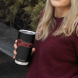 Retro Chicago Tumbler Cup Varsity Script Vintage Sports Jersey Style 80s 90s TS10 Print Your Wear