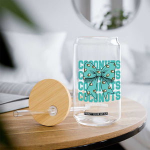 Retro Coconuts Coquette Bow Glass Can Summer Beach Coconut Fruit Humor TS10 Print Your Wear