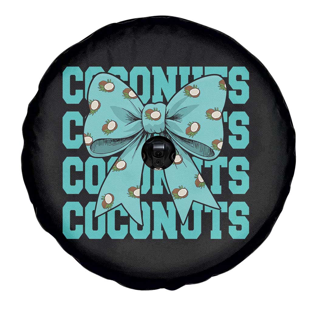 Retro Coconuts Coquette Bow Spare Tire Cover Summer Beach Coconut Fruit Humor TS10 Print Your Wear