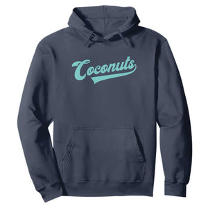 Vintage Coconut Hoodie Retro Throwback Popular Fruit Humor Coconuts Classic TS10 Navy Print Your Wear