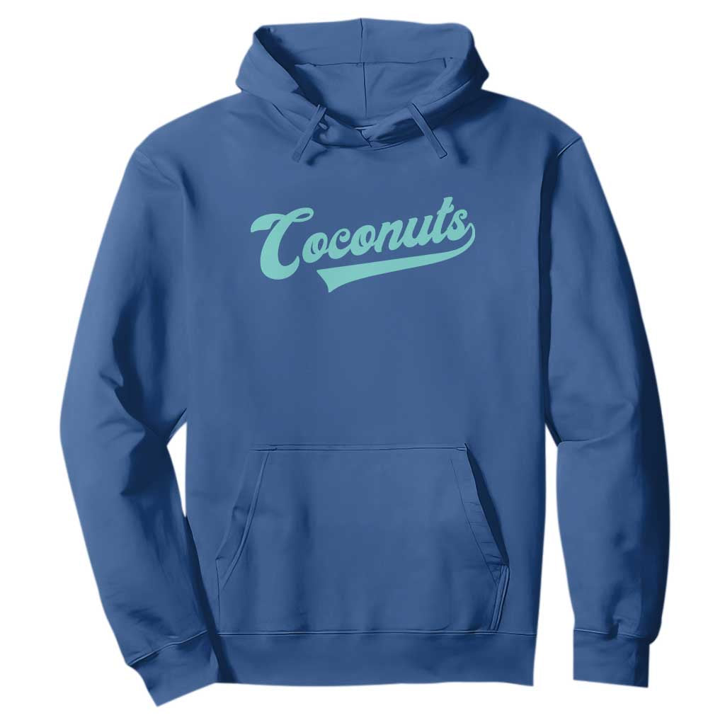 Vintage Coconut Hoodie Retro Throwback Popular Fruit Humor Coconuts Classic TS10 Royal Blue Print Your Wear