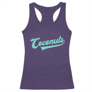 Vintage Coconut Racerback Tank Top Retro Throwback Popular Fruit Humor Coconuts Classic TS10 Purple Print Your Wear