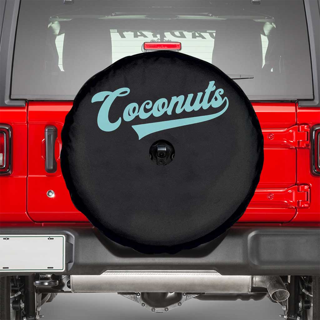 Vintage Coconut Spare Tire Cover Retro Throwback Popular Fruit Humor Coconuts Classic TS10 Black Print Your Wear