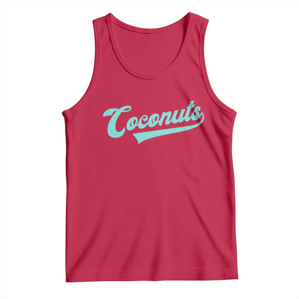 Vintage Coconut Tank Top Retro Throwback Popular Fruit Humor Coconuts Classic TS10 Red Print Your Wear