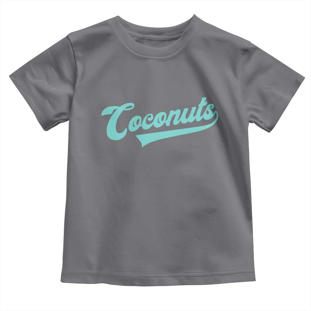 Vintage Coconut Toddler T Shirt Retro Throwback Popular Fruit Humor Coconuts Classic TS10 Charcoal Print Your Wear