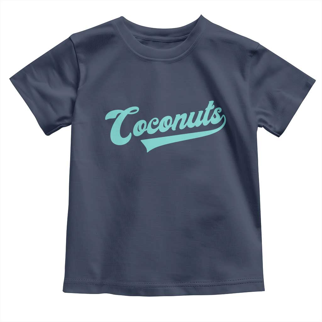 Vintage Coconut Toddler T Shirt Retro Throwback Popular Fruit Humor Coconuts Classic TS10 Navy Print Your Wear