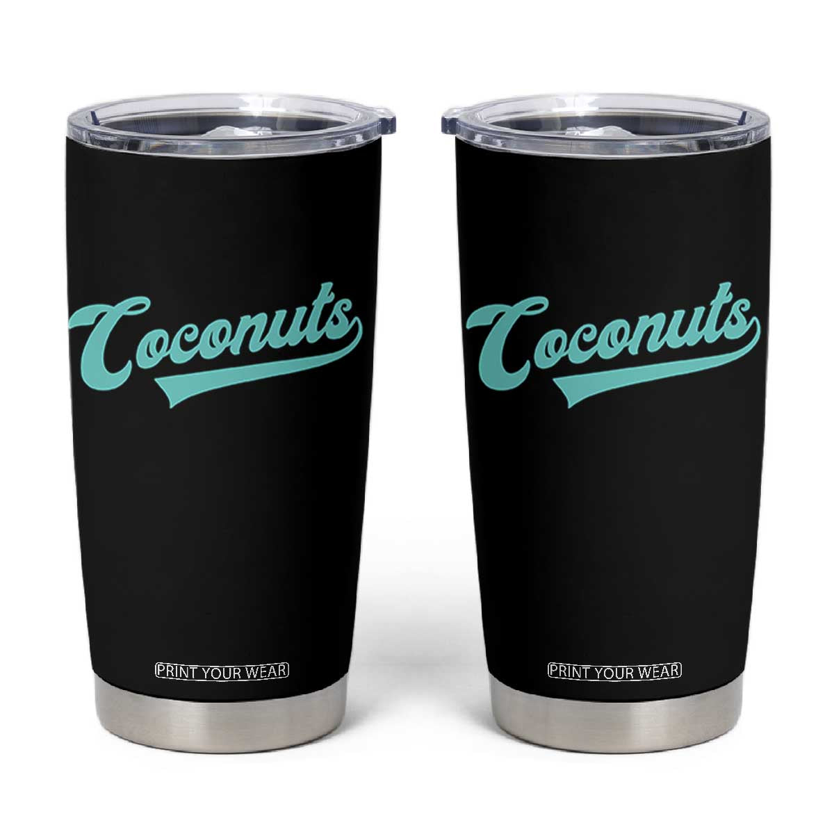 Vintage Coconut Tumbler Cup Retro Throwback Popular Fruit Humor Coconuts Classic TS10 Black Print Your Wear