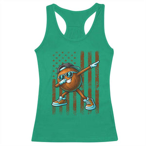 Dabbing Coconut Racerback Tank Top Retro American Flag Fruit Lover TS10 Irish Green Print Your Wear