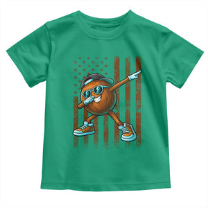 Dabbing Coconut Toddler T Shirt Retro American Flag Fruit Lover TS10 Irish Green Print Your Wear