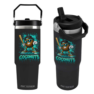 Baseball Coconut Flip Straw Tumbler Funny Graffiti Splatter Sports TS10 One Size: 30 oz Black Print Your Wear