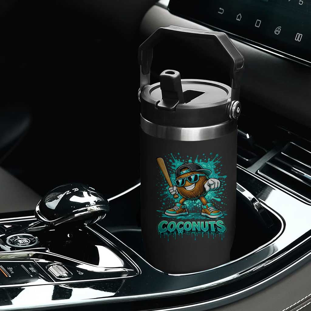 Baseball Coconut Flip Straw Tumbler Funny Graffiti Splatter Sports TS10 Print Your Wear