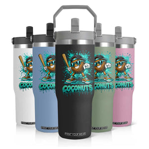 Baseball Coconut Flip Straw Tumbler Funny Graffiti Splatter Sports TS10 Print Your Wear