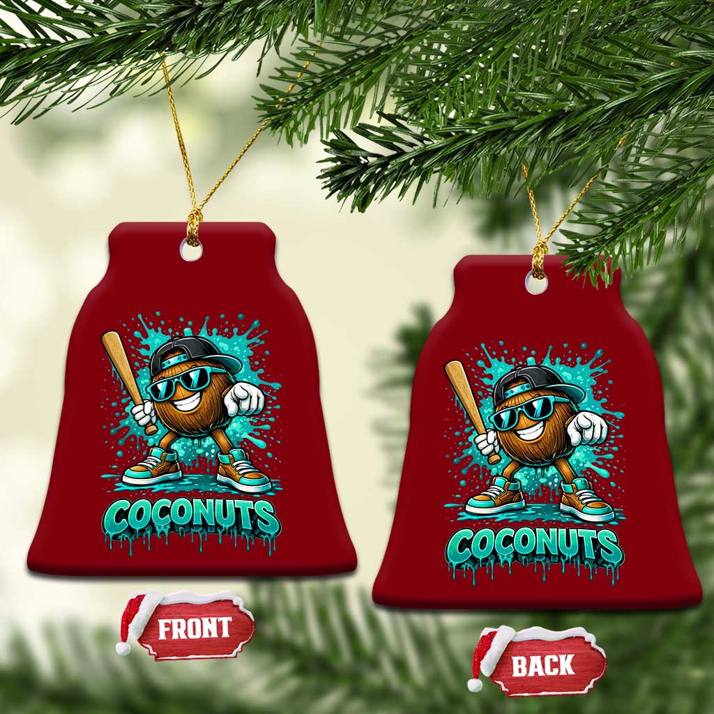 Baseball Coconut Ceramic Ornament Funny Graffiti Splatter Sports TS10 Print Your Wear
