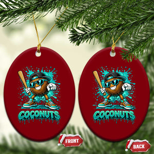 Baseball Coconut Ceramic Ornament Funny Graffiti Splatter Sports TS10 Print Your Wear