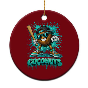 Baseball Coconut Ceramic Ornament Funny Graffiti Splatter Sports TS10 1pc Red Print Your Wear