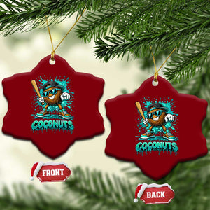Baseball Coconut Ceramic Ornament Funny Graffiti Splatter Sports TS10 Print Your Wear