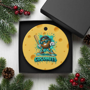 Baseball Coconut Ceramic Ornament Funny Graffiti Splatter Sports TS10 1pc Yellow Cheese Print Your Wear