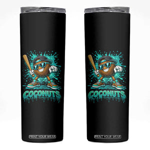 Baseball Coconut Skinny Tumbler Funny Graffiti Splatter Sports TS10 Black Print Your Wear