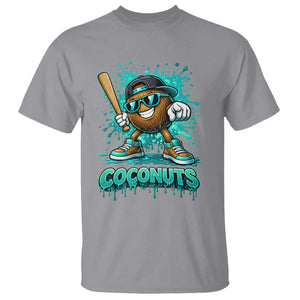 Baseball Coconut T Shirt Funny Graffiti Splatter Sports TS10 Sport Gray Print Your Wear
