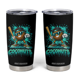 Baseball Coconut Tumbler Cup Funny Graffiti Splatter Sports TS10 Black Print Your Wear