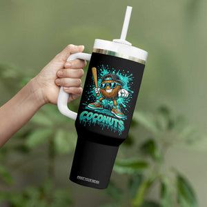 Baseball Coconut Tumbler With Handle Funny Graffiti Splatter Sports TS10 Print Your Wear