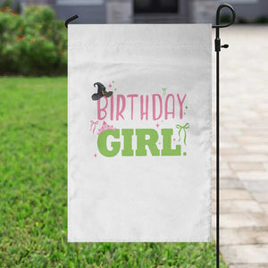 Birthday Girl Garden Flag Witch Pink Green Toddler Baby 1st 2nd 3rd 4th 5th 6th 7th TS10 Print Your Wear